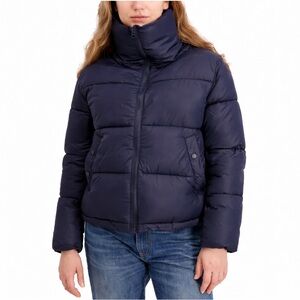 HUDSON NAVY BLUE HIGH NECK PUFFER JACKET SIZE XL NWT